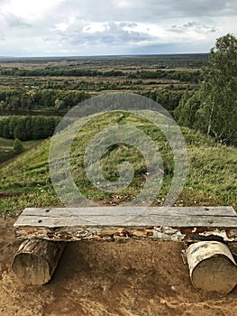 View of the Klyazma river from Lysa Gora photo